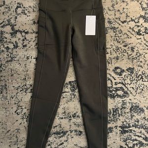 Brand new Polartec-lined leggings. So cozy. They don’t fit me. Dark grey.